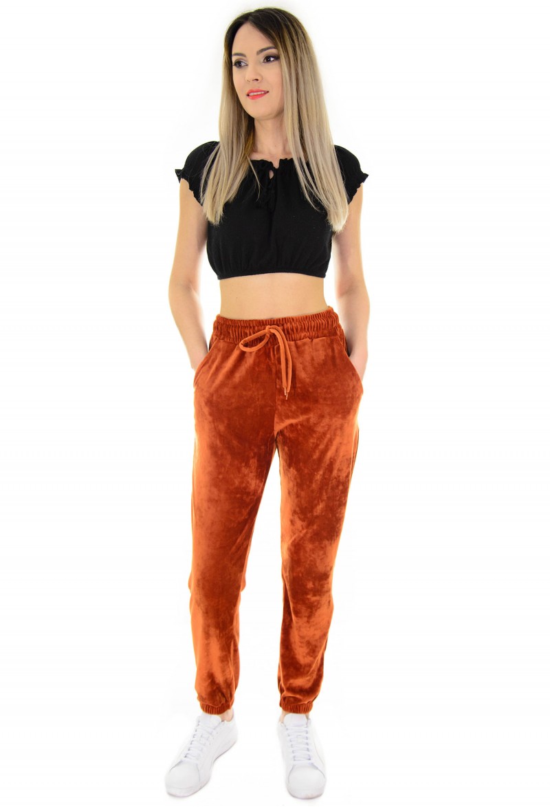 Pantaloni Winter Velvet Brown