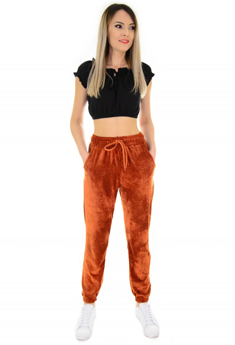 Pantaloni Winter Velvet Brown