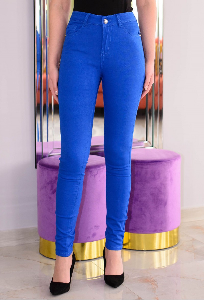Blugi Top Waist RoyalBlue 