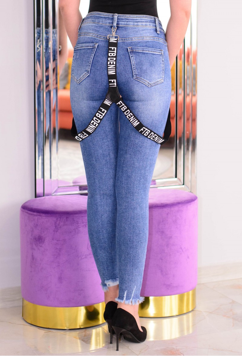 Blugi Denim Straps