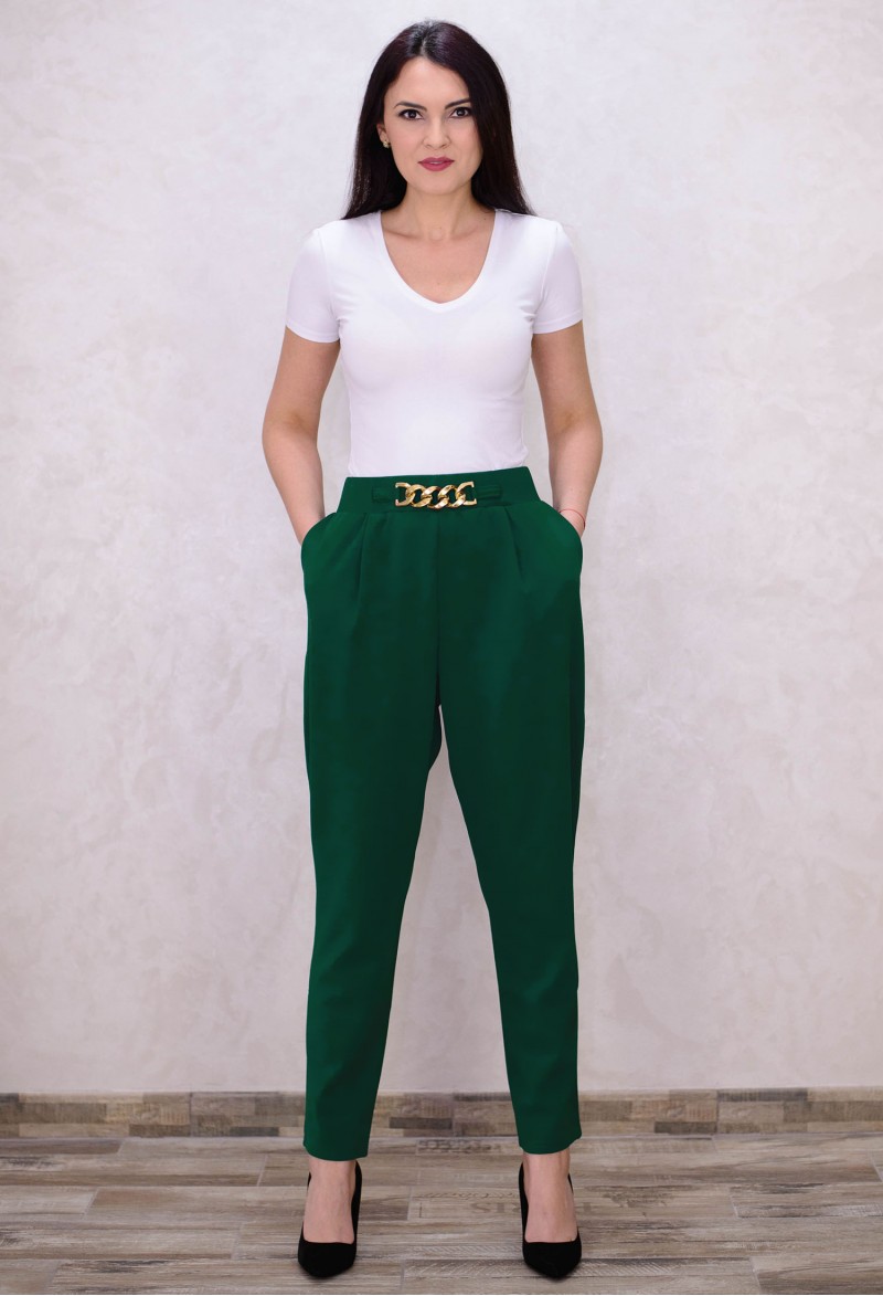 Pantaloni Golden Touch Green