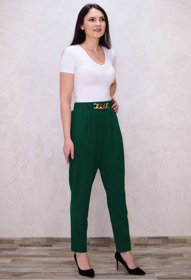Pantaloni Golden Touch Green