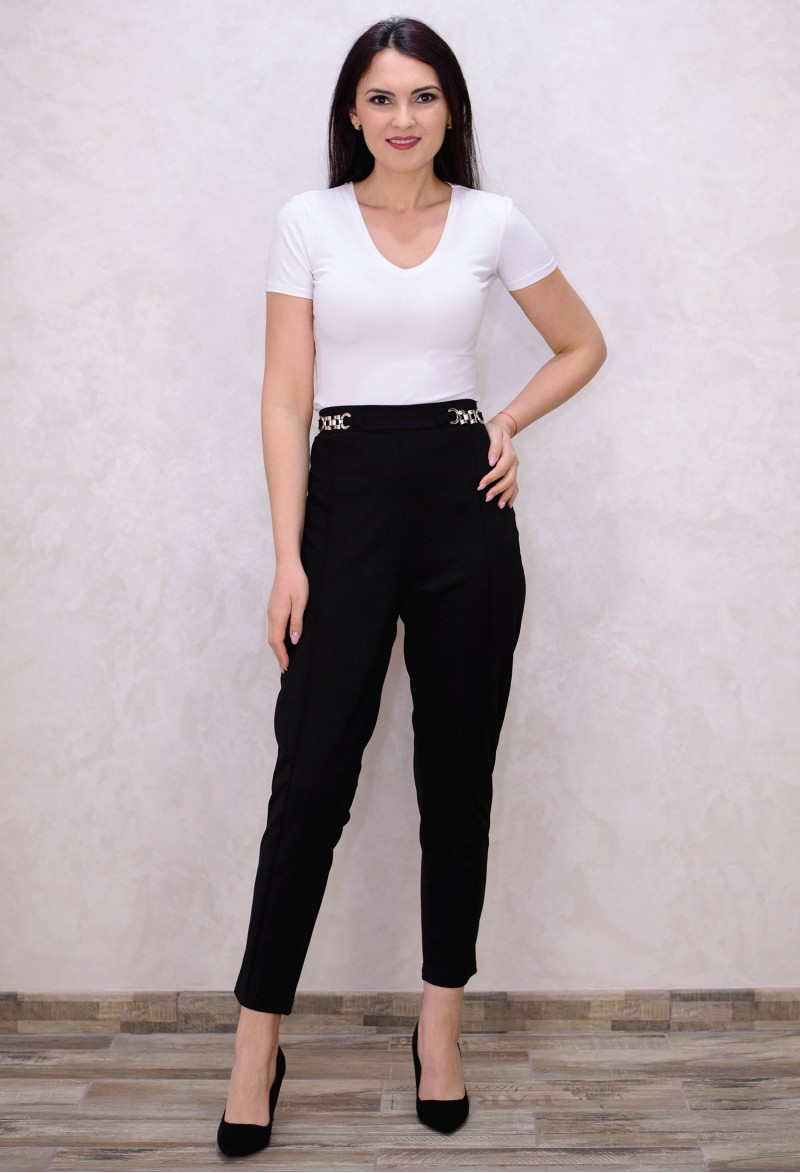 Pantaloni Silver Line Black