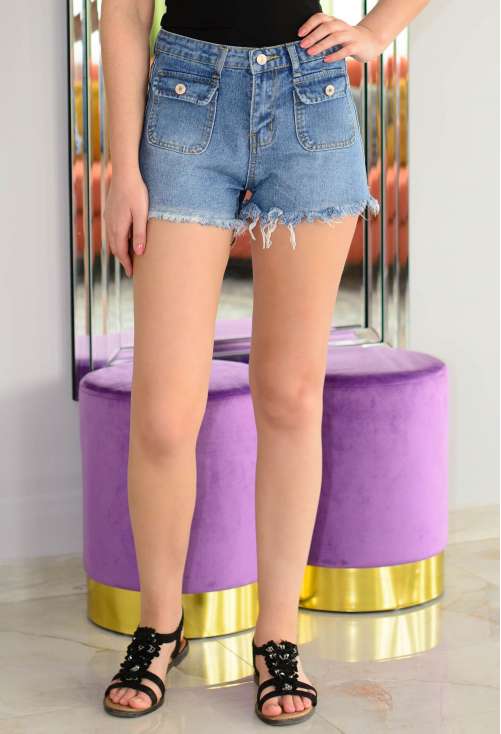 Pantaloni Scurti Fashion Stream Blue