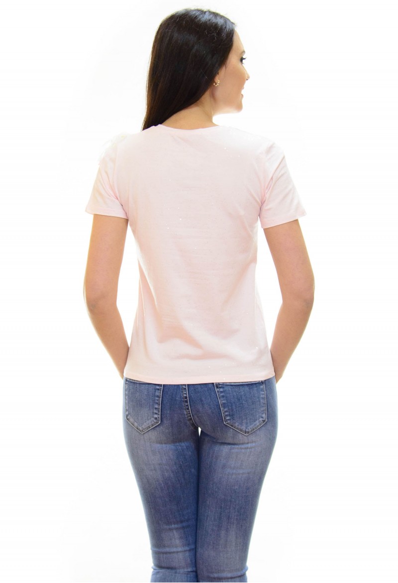 Tricou Flash Tulle Rose