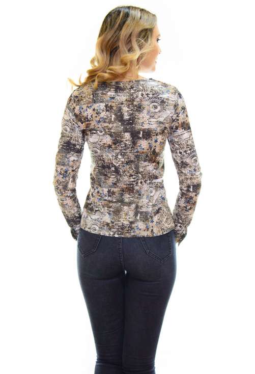 Bluza Line Over Brown
