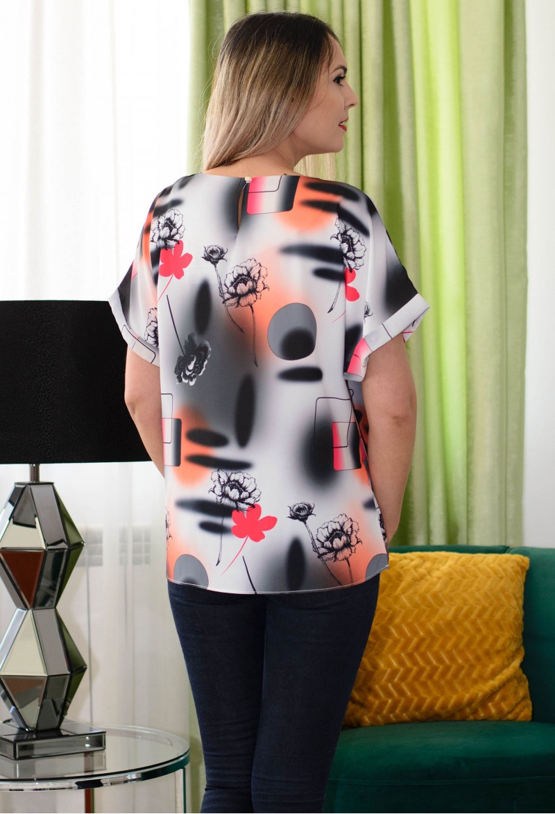 Bluza Sigma Flower Orange