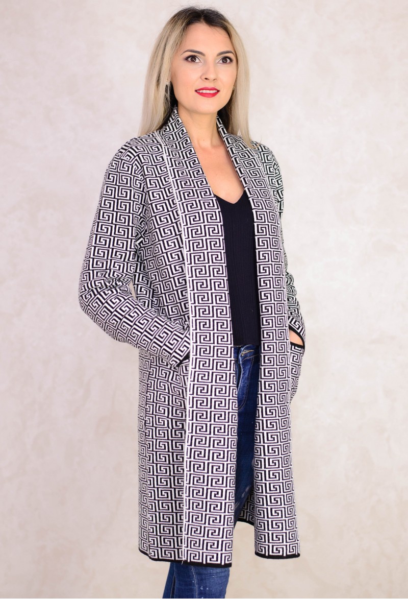 Cardigan Divine Sign White