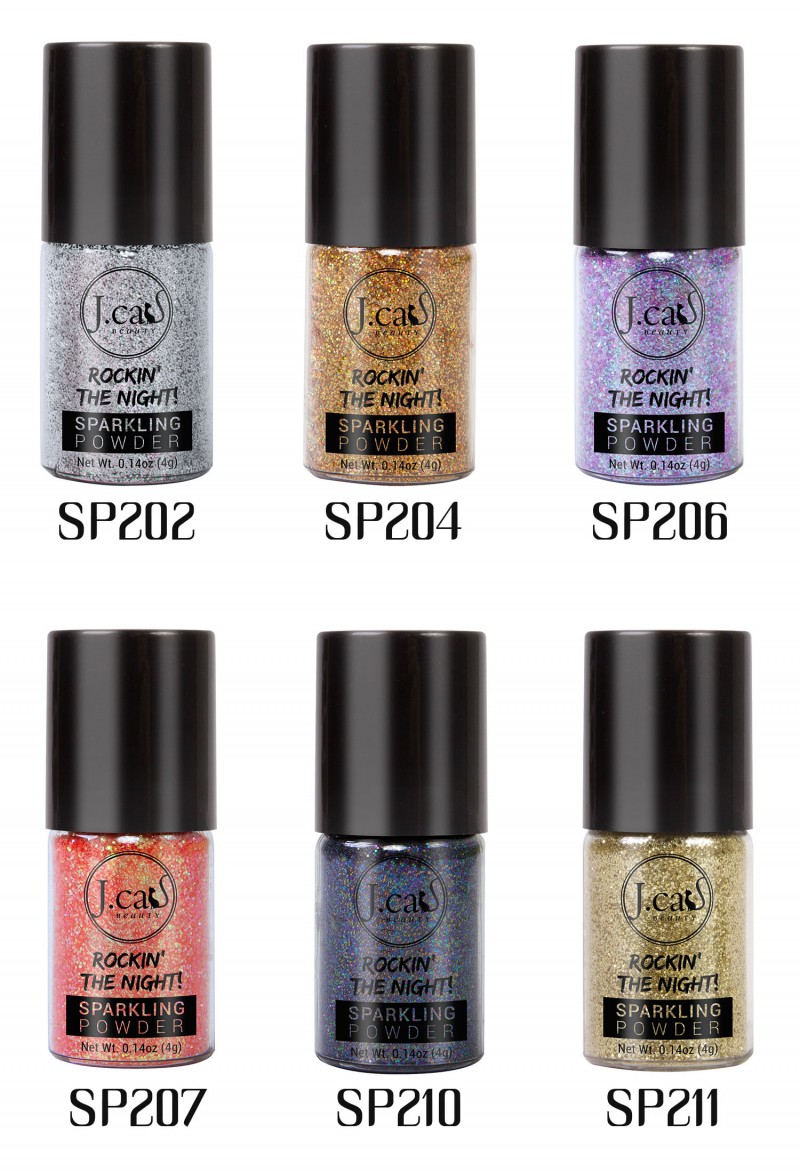 Glitter Pulbere J.Cat Beauty Rockin` The Night Sparkling Powder