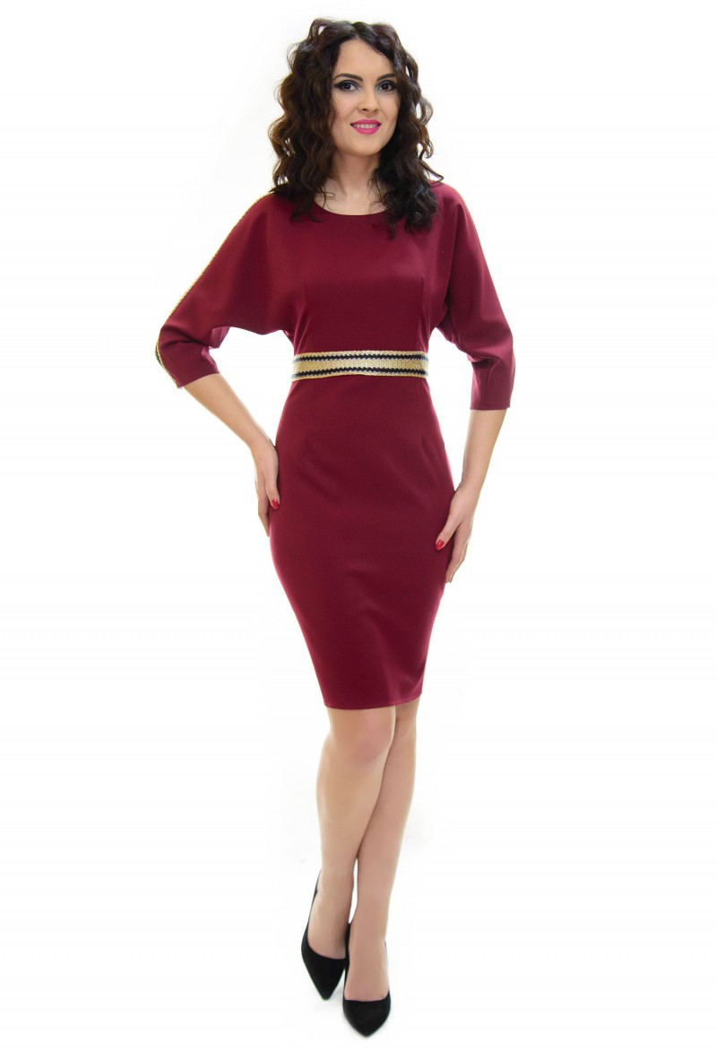 Rochie Perla Donna Made Burgundy