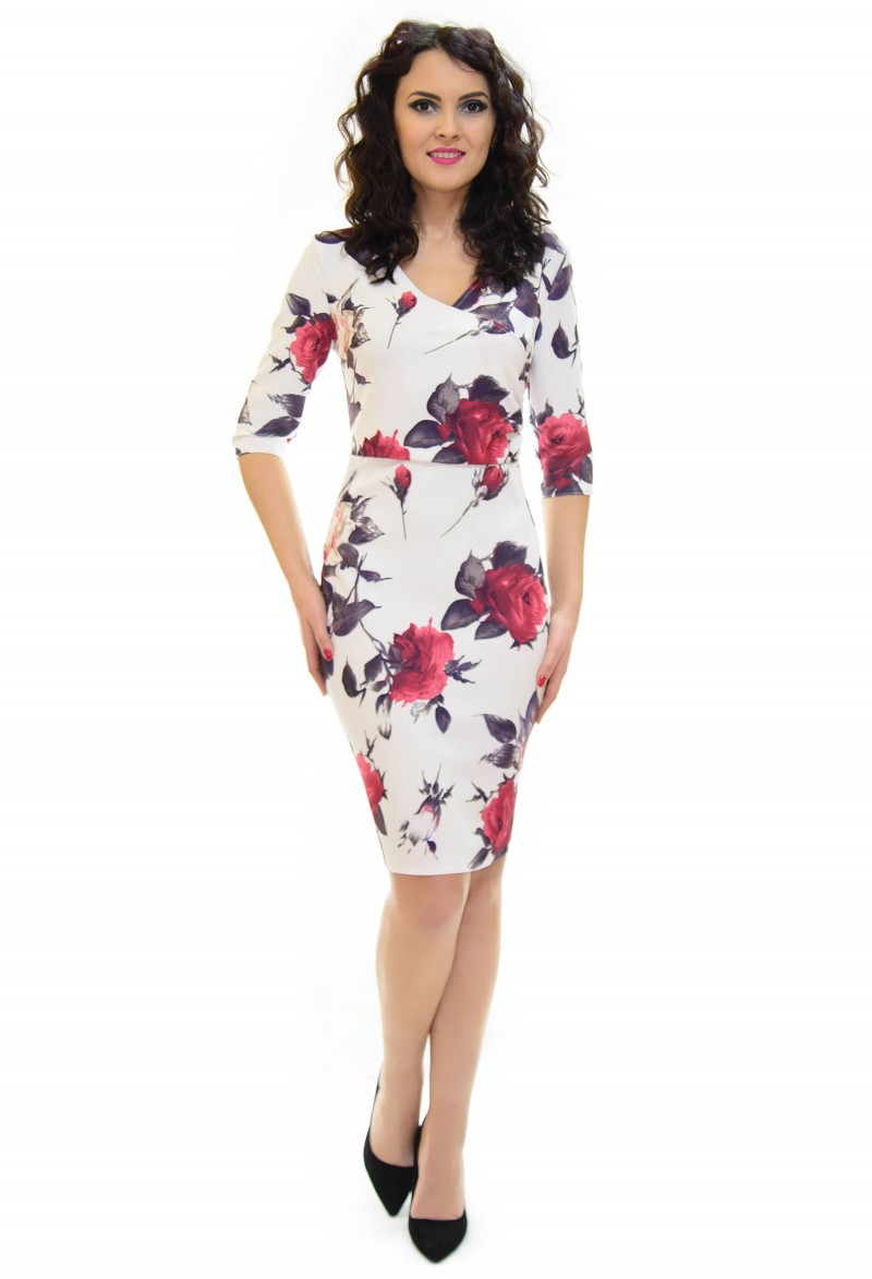 Rochie Perla Donna White Admission