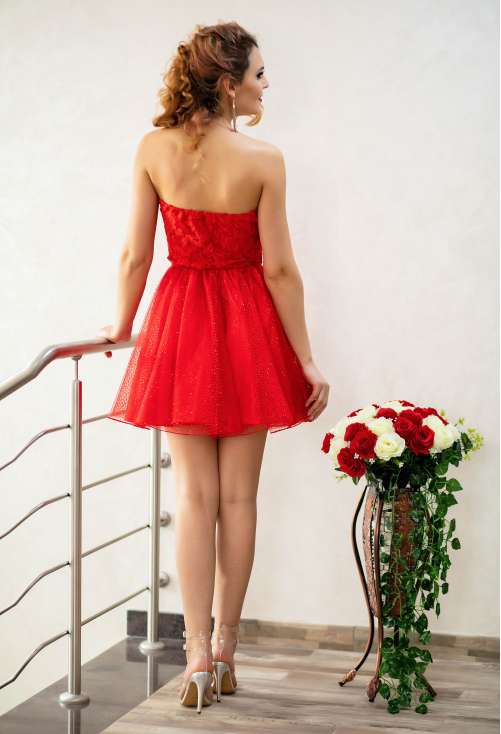 Rochie Ella Collection Baby Doll Red