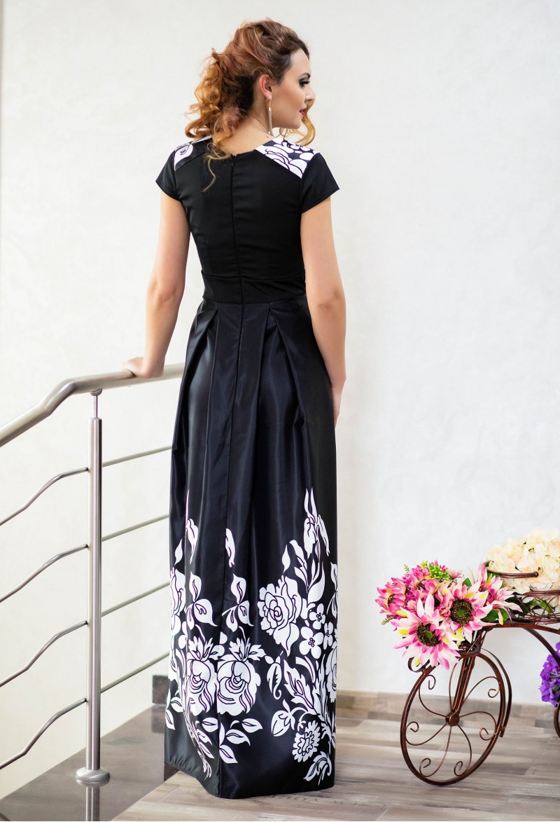 Rochie Ella Collection Long Destiny Black
