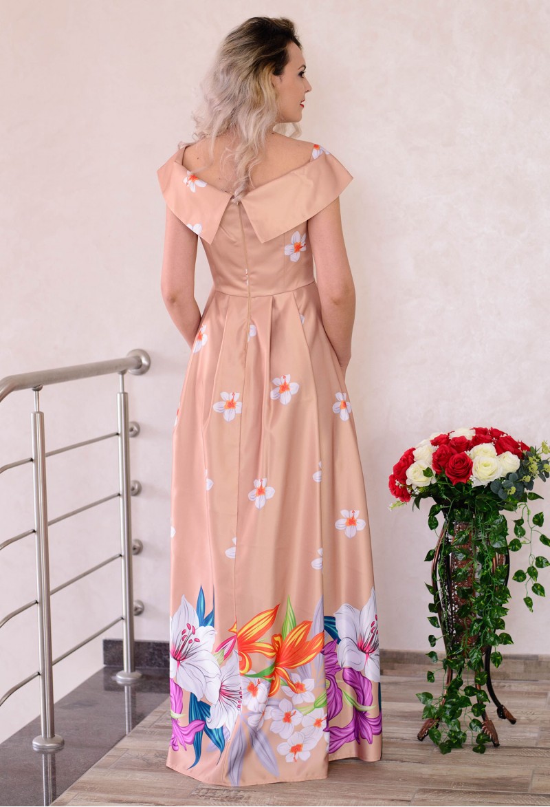 Rochie Ella Collection Festive Edition Beige