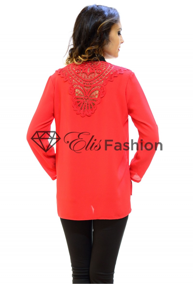Bluza Scarf Bow Red