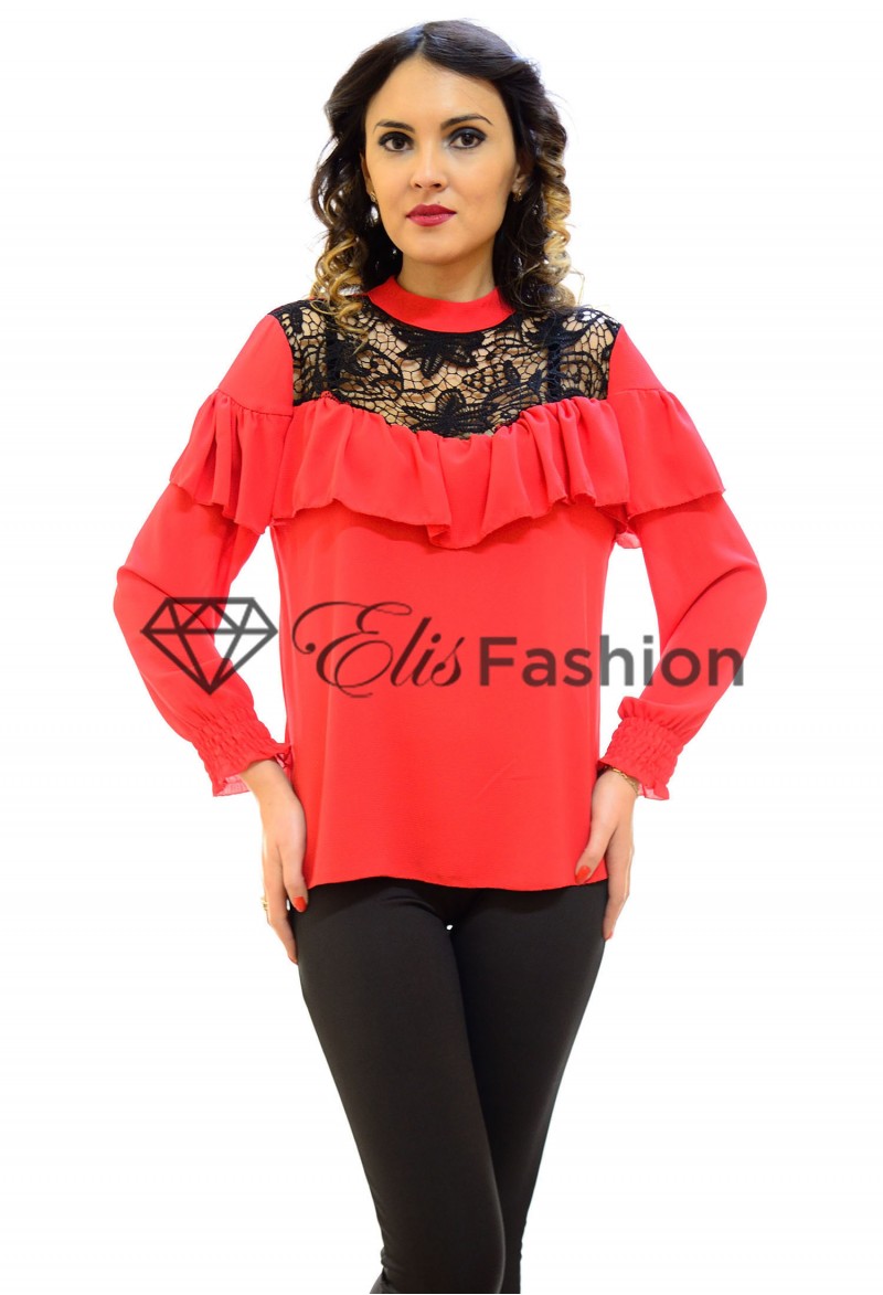 Bluza Sweet Ruffle Red