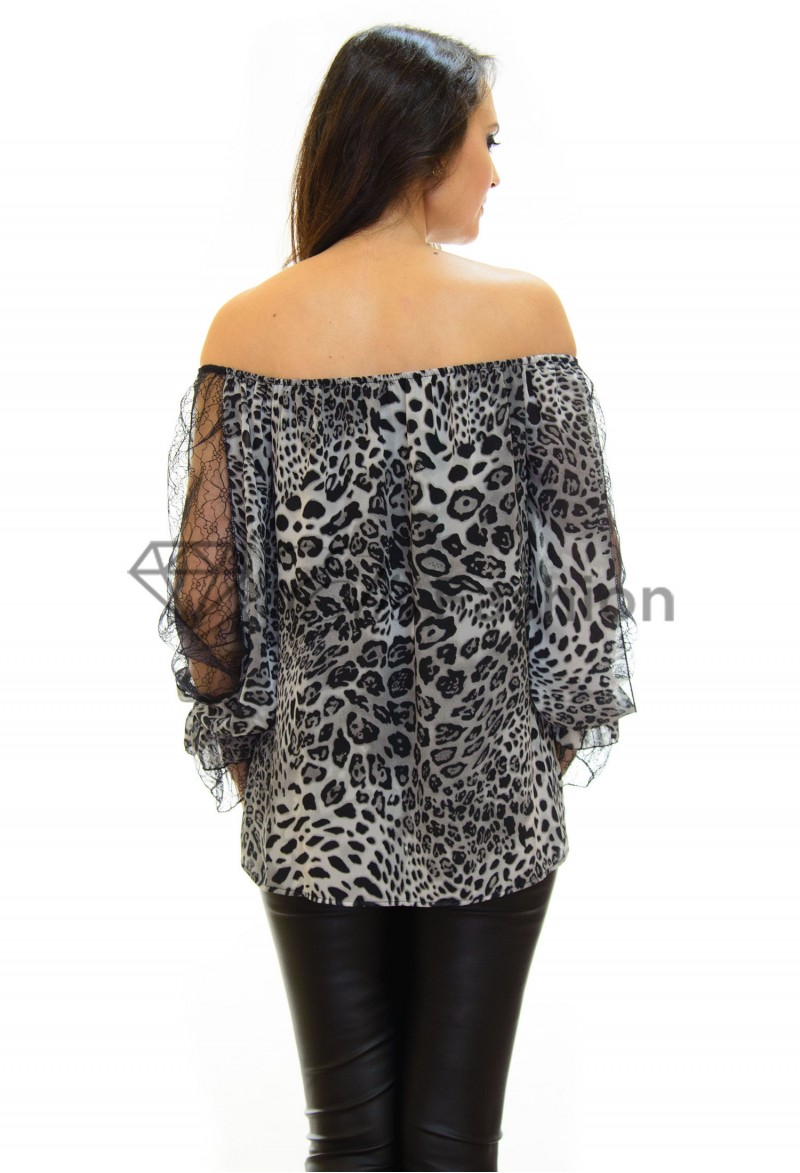 Bluza Realistic Print Grey