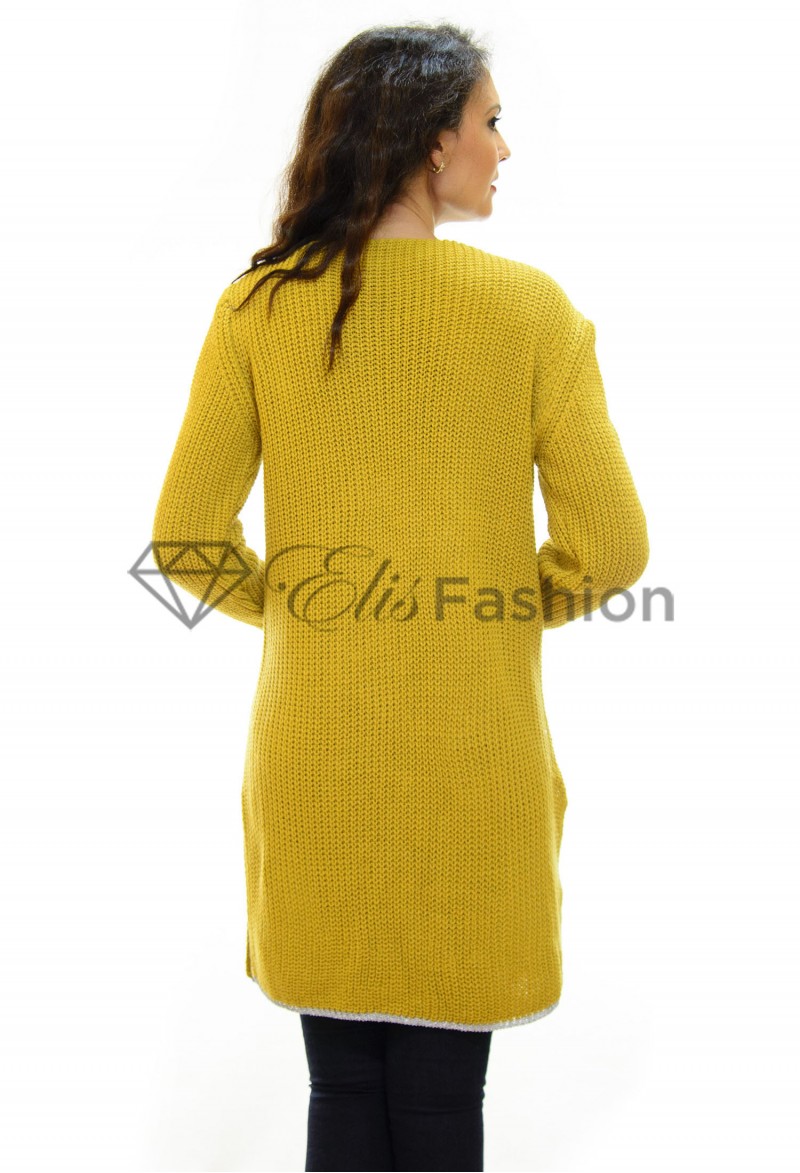 Cardigan One Option Mustard