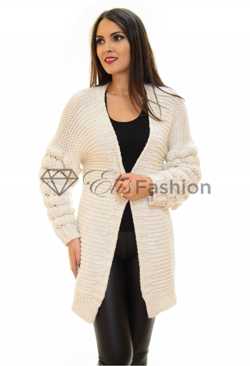 Cardigan Bubble Ivory