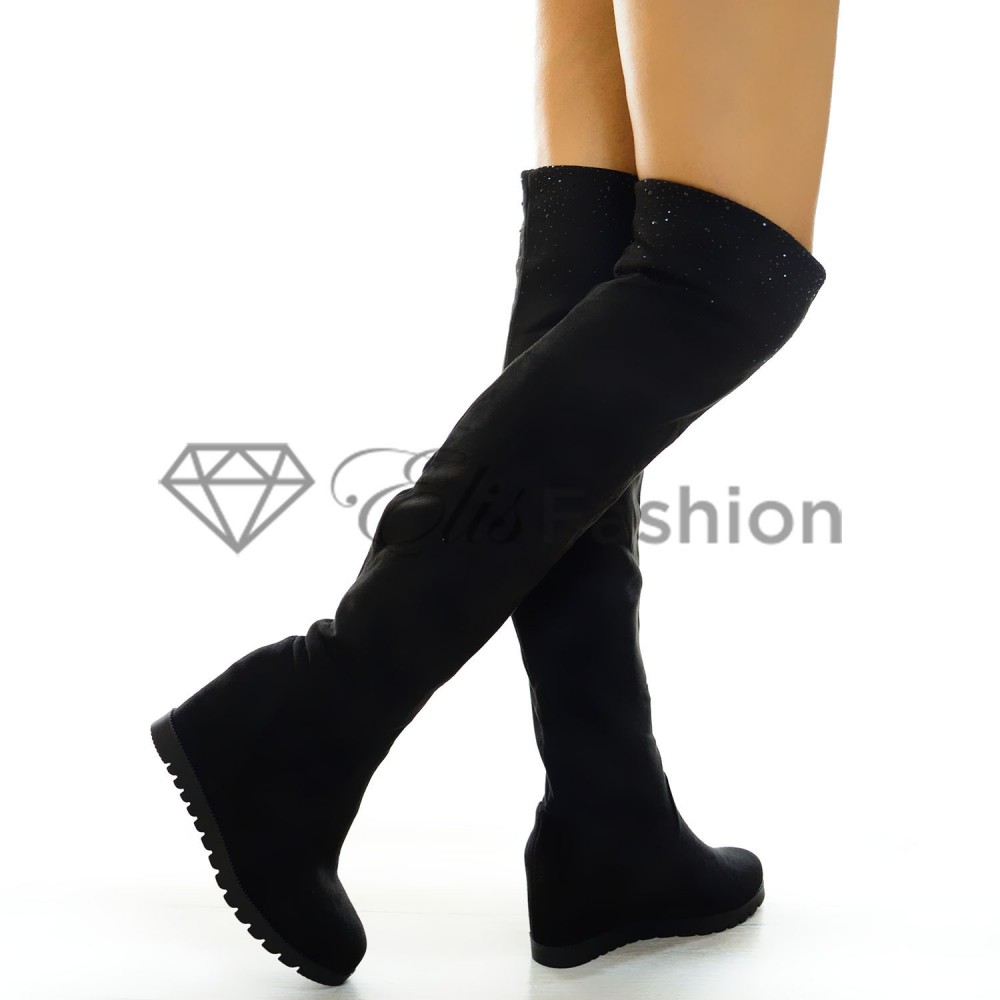Cizme Little Sparkle Black #5551