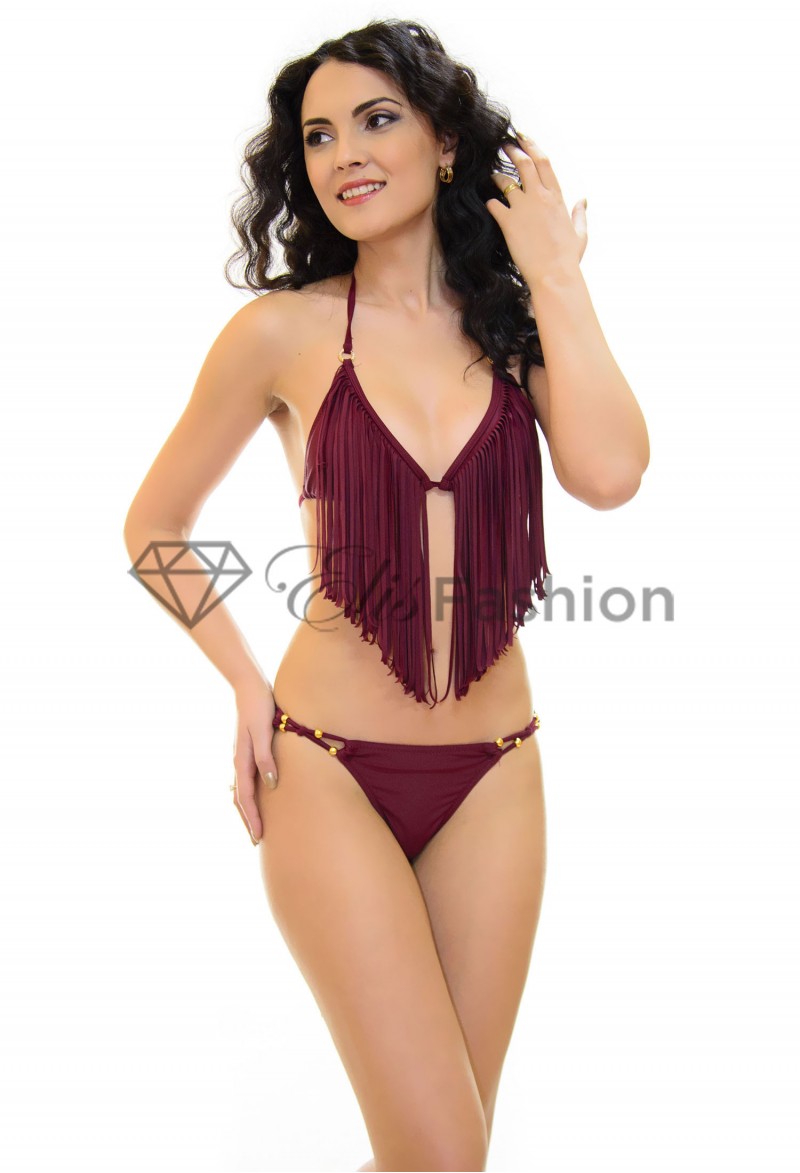 Costum de Baie Allow Burgundy