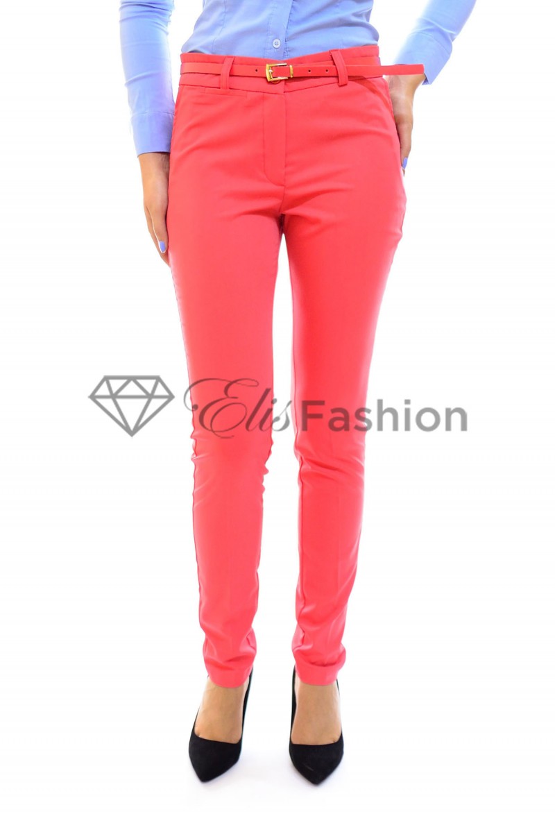 Pantaloni Office Corai Belt