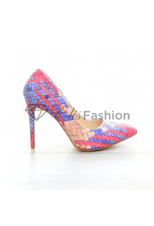 Pantofi Sculpted Blue #4019