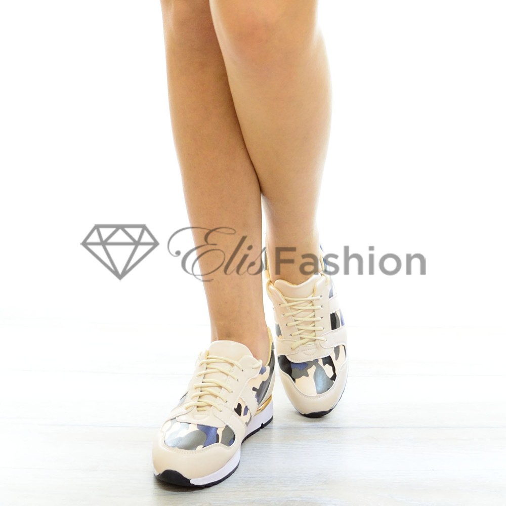 Pantofi Sport Beige Army #4151