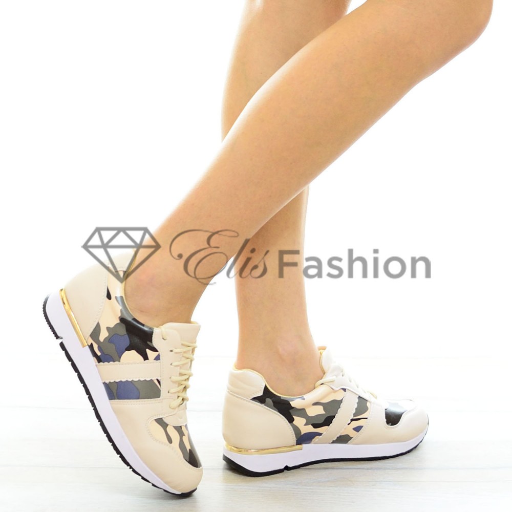 Pantofi Sport Beige Army #4151