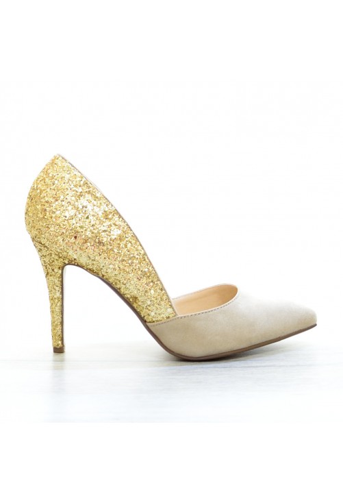 Pantofi Sparkle Cream #4274