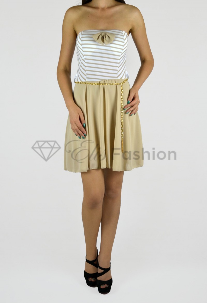 Rochie Top Bow Cream