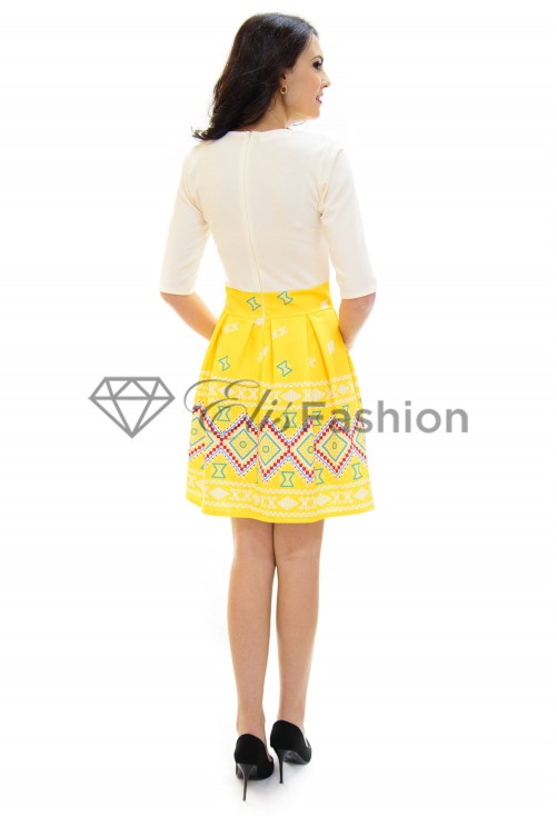 Rochie Step Part Yellow