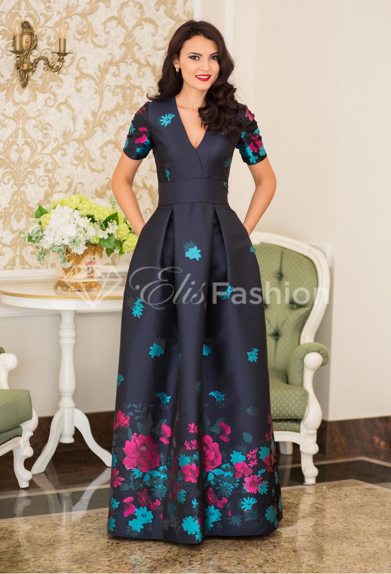 Rochie Ella Collection Embelishment DarkBlue