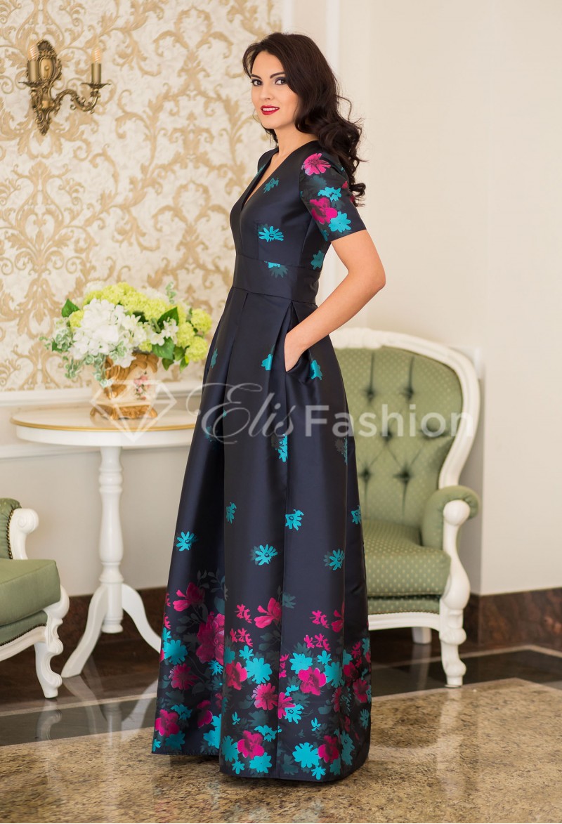 Rochie Ella Collection Embelishment DarkBlue