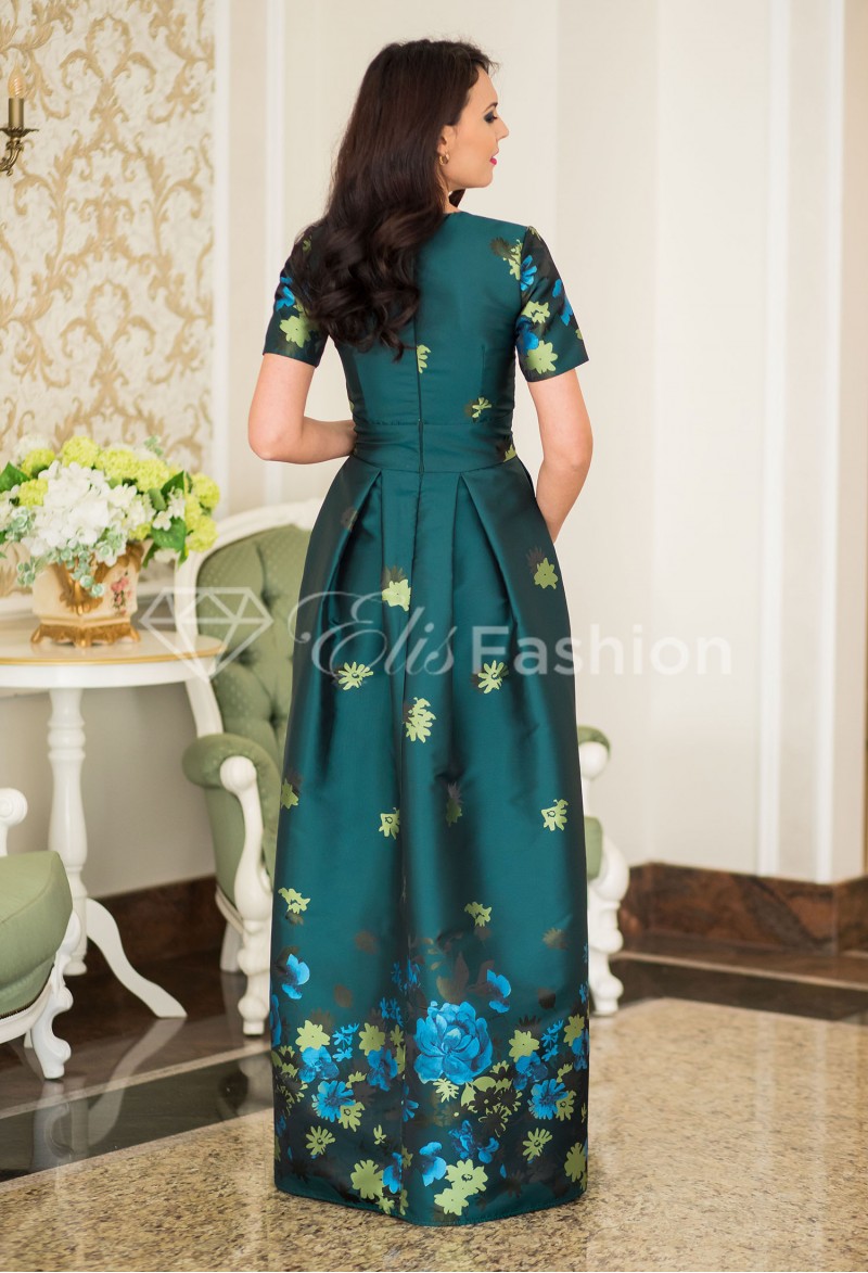 Rochie Ella Collection Embelishment Green