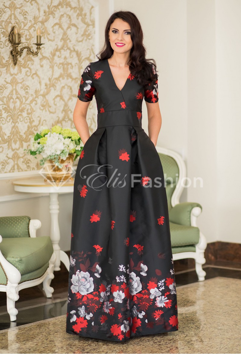 Rochie Ella Collection Embelishment Black