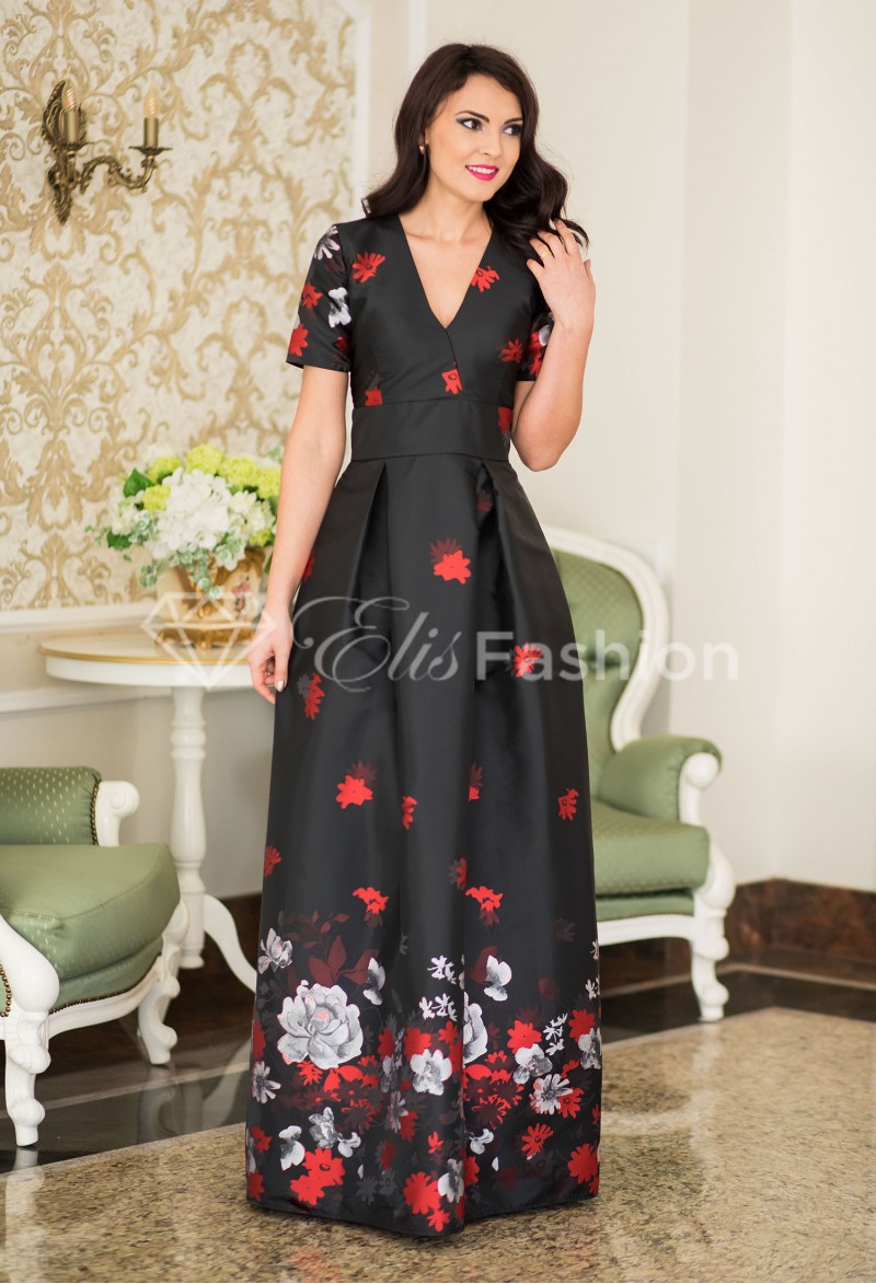 Rochie Ella Collection Embelishment Black