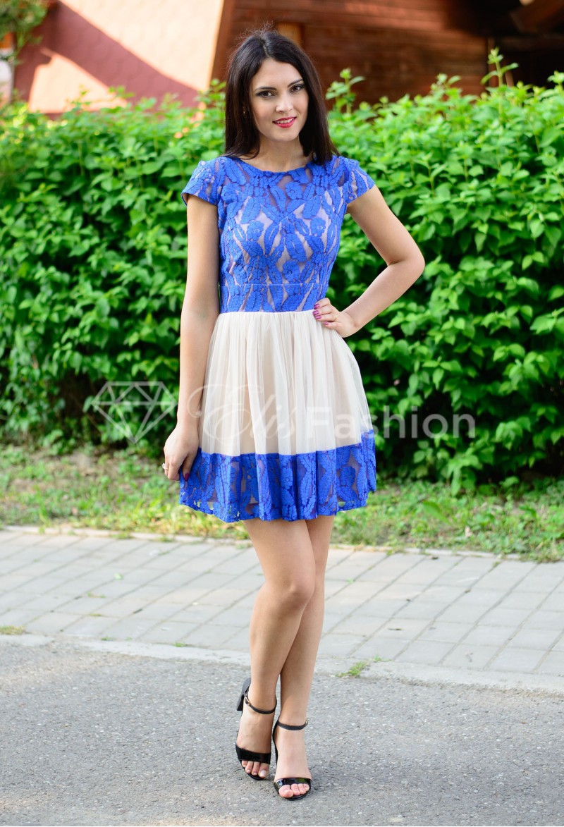 Rochie Ella Collection Treasure Royal Blue