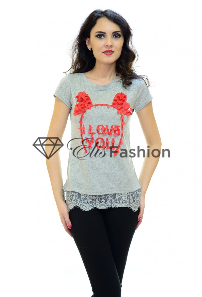 Tricou Perfect Wonder Grey